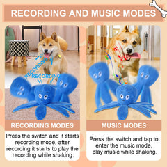 BABORUI octopus toy charging port illustrates rechargeable convenience for long sessions