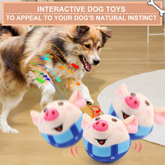 BABORUI pig-toy music-mode action for canine stimulation