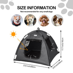 Babyezz cat tent waterproof material keeps pets sheltered during light rain or damp days.