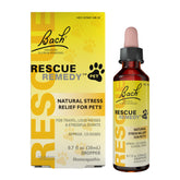 Bach Rescue Remedy Pet Dropper bottle supports calmness without sedation for pets.