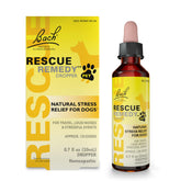 Bach Rescue Remedy Pet Dropper bottle for daily stress support in dogs.