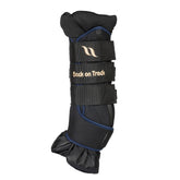 Back on Track Royal Quick Wraps Deluxe navy 16-inch outer view shows durable leg protection for training.