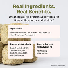 BADLANDS RANCH kale-pumpkin-tart-cherry closeup—antioxidant-rich boost for everyday wellbeing.