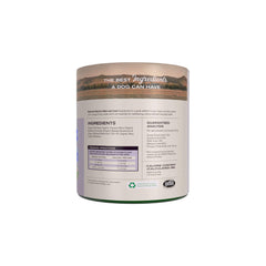 Badlands Ranch organic ingredients flax seeds bowl illustrating coat softness and shine.