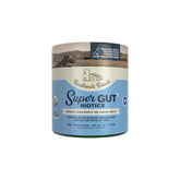 Badlands Ranch Super Gut Biotics bottle with mushroom blend for immune and gut support.