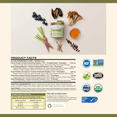 Badlands Ranch Super20 label closeup showing Organic ingredients.