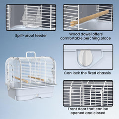 BAGHPBM small portable bird cage weight illustrates lightweight travel convenience.