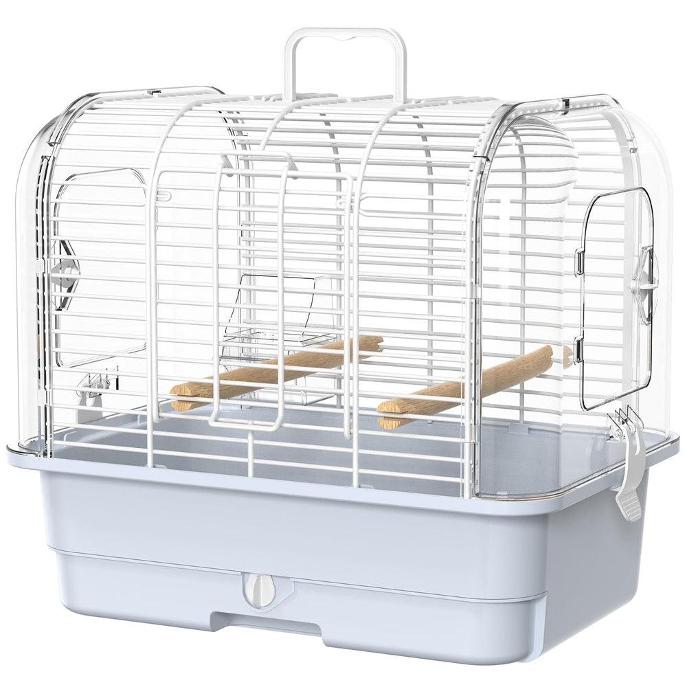 BAGHPBM travel bird carrier cage assembly demonstrates fast setup for transport-ready birds.