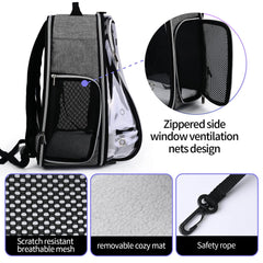 BAGLHER cat backpack bubble ergonomic straps reduce shoulder fatigue