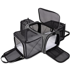 BAGLHER cat carrier airline-approved design supports smooth air travel for small pets.