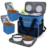 BAGLHER Dog Travel Bag front view showing organized pockets for easy packing