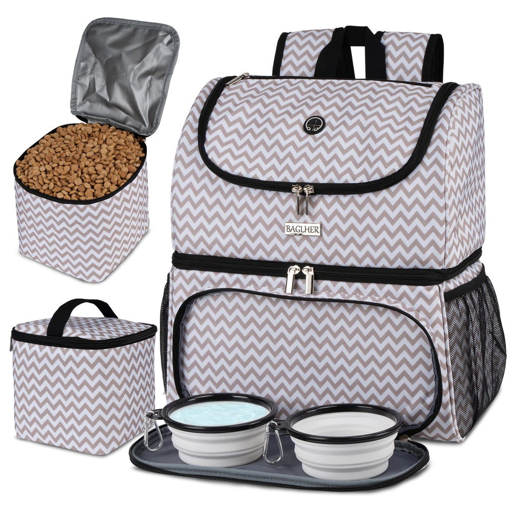 BAGLHER Pet Travel Bag backpack helps keep essentials organized during trips.