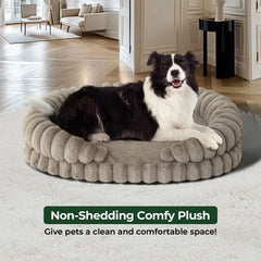 BALANCE 36in oval foam bed gently cushions joints and muscles.