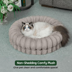 BALANCE Donut Bed orthopedic support helps joints and muscles relax.