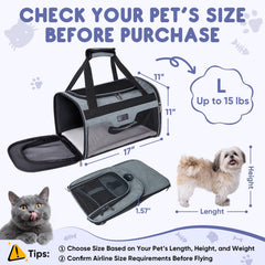 BALEINE Cat Carrier collapsible design for storage