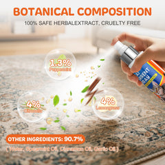 Ballsill natural ingredients bottle with peppermint and lemongrass for natural deterrence.