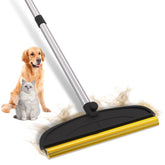 BALORAY carpet rake with copper teeth removes embedded fur from carpets for a deep lift