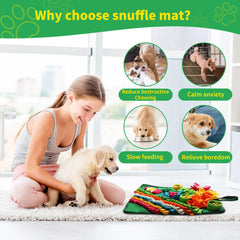 Banlangen Snuffle Mat sniffing action promotes mental engagement and slow eating
