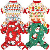 BAOBICUTE 4-pack dog pajamas in multiple styles for daily wear and photos