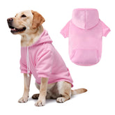 BAOBICUTE Dog Basic Hoodie front view shows cozy, breathable warmth for outdoor walks