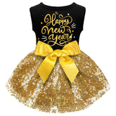 BAOBICUTE dog New Year outfit dress for festive photoshoots and celebrations