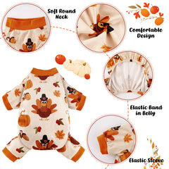 BAOBICUTE chestnut dog pajamas with cozy fit