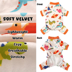 BAOBICUTE strawberry-pattern dog pajamas demonstrate festive style for holidays.