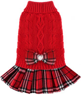 BAOBICUTE small dog sweater knit texture for cozy warmth during strolls.