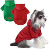 BAOBICUTE two pack dog hoodie front view highlights warm fit for small dogs
