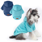 Baobicute two-pack dog hoodies front view offering cozy warmth for small dogs.
