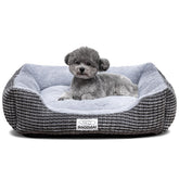 Baodan dog bed rectangular soft plush offers cozy lounging for pets.