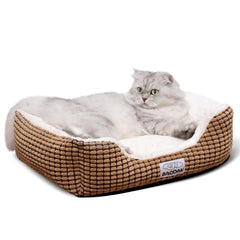 Baodan small dog bed with a cozy plush surface for gentle hugs and naps