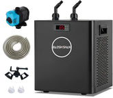 BAOSHISHAN aquarium chiller front view, space-saving cooling for large 79-gallon tanks.