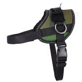 Bark Appeal green camo no-pull harness front view improves daily walk control