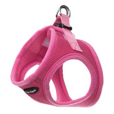 Bark Appeal hot pink step-in harness front view for secure, comfortable walks.
