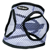 Bark Appeal Lavender Netted Step-in Harness front view highlights breathable mesh for comfort