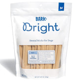 BARK Bright dental sticks packaging showing USA-made chicken chews for dogs.