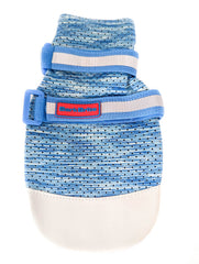 Bark Brite Boat Bootie worn by dog demonstrating breathable neoprene for comfort