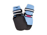 Bark Brite blue XXL paw boot on a dog paw protecting from hot pavement