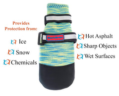 Bark Brite paw boots rubber sole detail supports reliable grip on varied surfaces