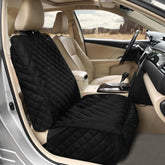 Bark Lover Deluxe dog seat cover front view shows universal fit and quick installation.
