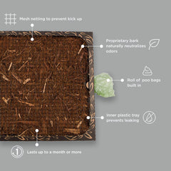 Bark Potty odor-control-bark-blend image emphasizes odor-neutralizing technology for fresher rooms