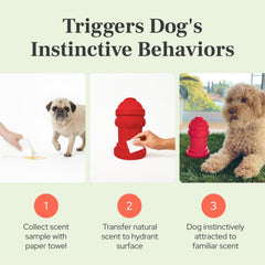 Bark Potty small-dog fire hydrant weighted-stability setup keeps training surface steady