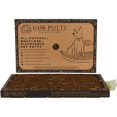 Bark Potty Standard dog potty tray image shows real bark attracting dogs for indoor use