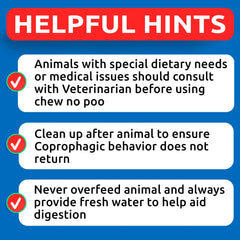 BARK&SPARK NO Poo Treats ingredient label emphasizes fiber and enzymes for gut support.