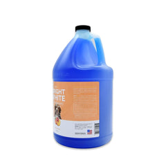 Bark2Basics Brighten White dog shampoo foam-lather close-up shows cleansing and coat shine.