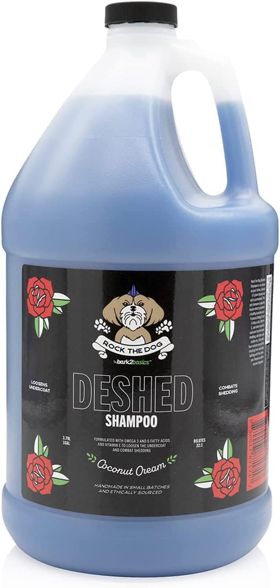 Bark2Basics Rock The Dog shampoo bottle pour enables controlled, easy application.