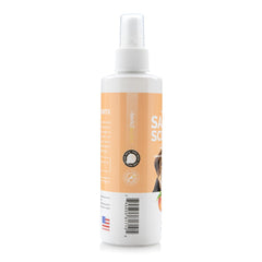 Bark2Basics Salon Scents application-dog spray demonstrates quick coat freshening