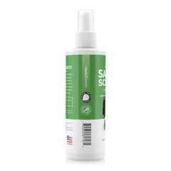 Bark2Basics Salon Scents bottle label highlights natural ingredients and alcohol-free formula.