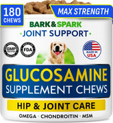 BARK&SPARK 180-treat jar for long-term joint support.